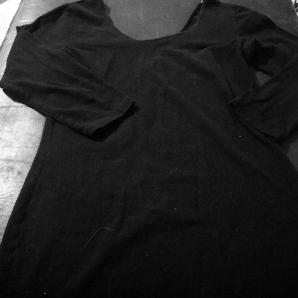Black mini dress